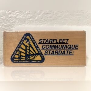 Starfleet Academy Starfleet Communique Stardate rubber stamp